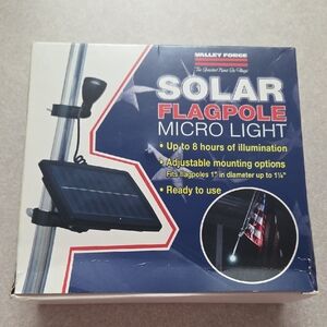 Solar Flagpole Micro Light - Black